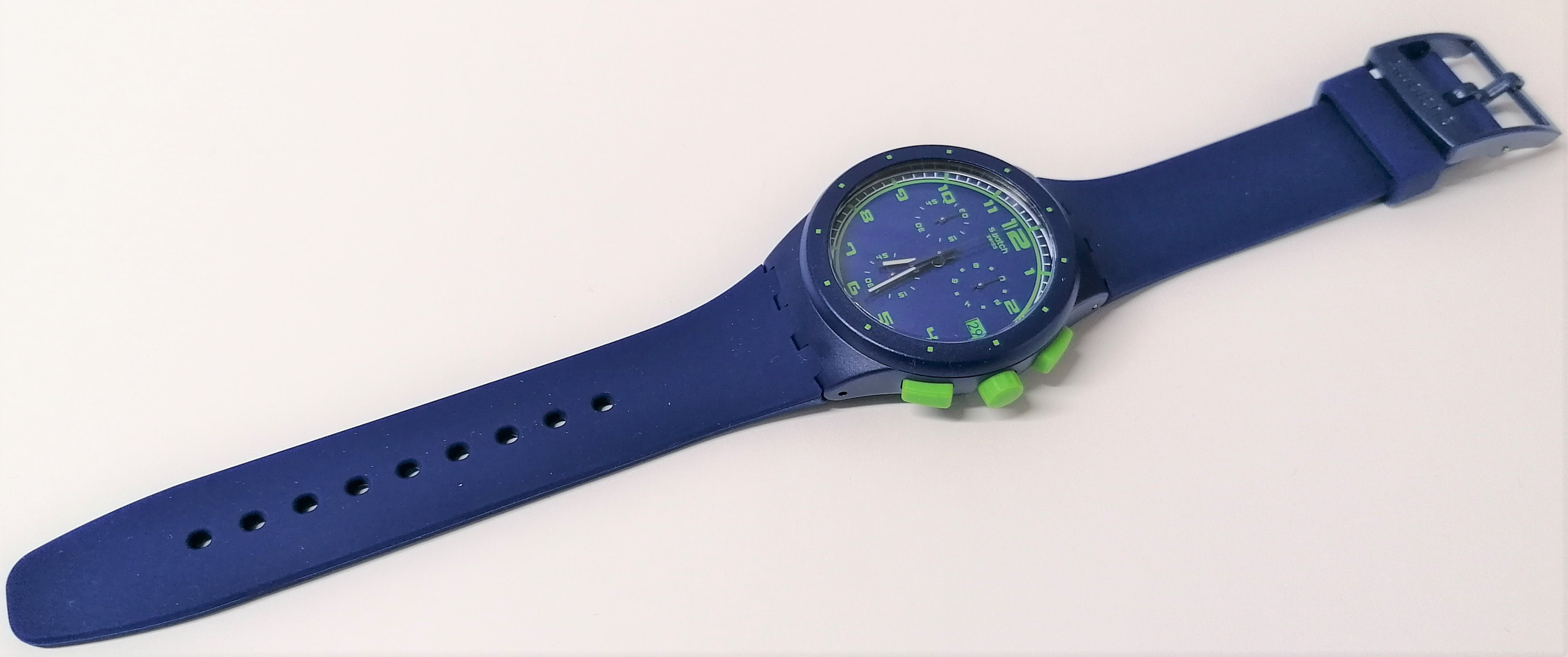 TICKINGFREE :: CATEGORIA :: CHRONO PRODOTTO :: Swatch Chrono 2012 - SUSN400  - Blue C (diametro 42 mm) - NUOVO -