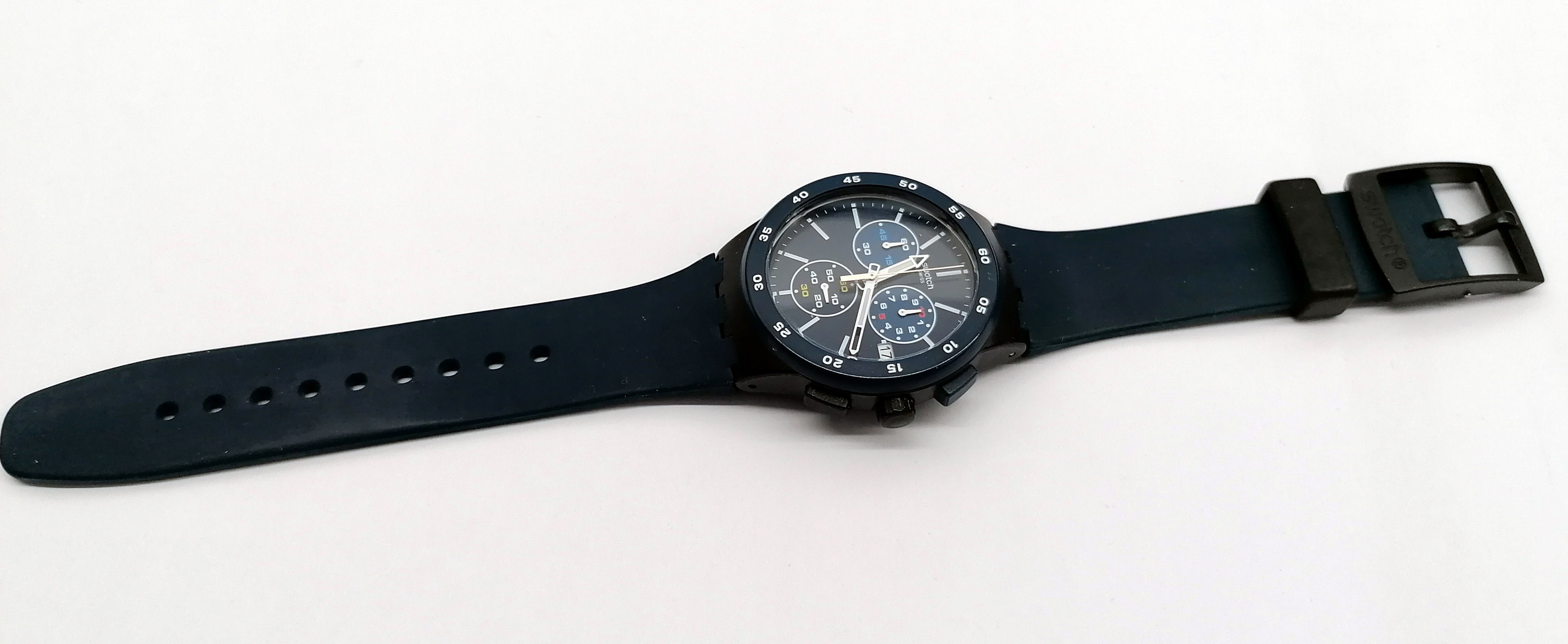 TICKINGFREE :: CATEGORIA :: USATI RICONDIZIONATI PRODOTTO :: Swatch Chrono  - SUSB417 - Blue Steward - Leggermente Usato