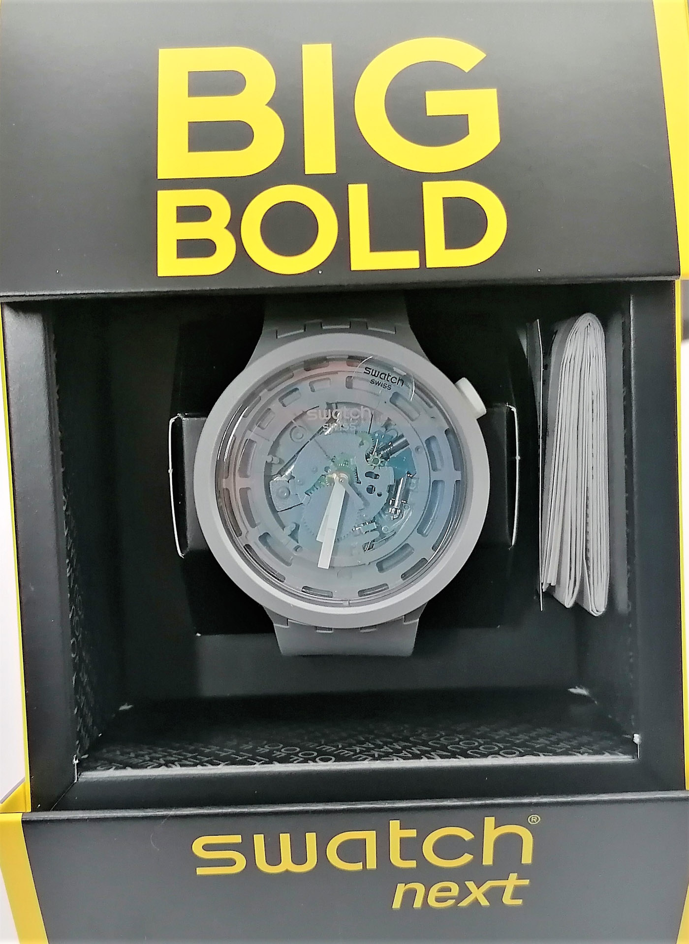 TICKINGFREE :: CATEGORIA :: STANDARDS / NEW GENT PRODOTTO :: Swatch Special  Big Bold Bioceramica 2021 - SBO3M100 - C-Grey - NUOVO -