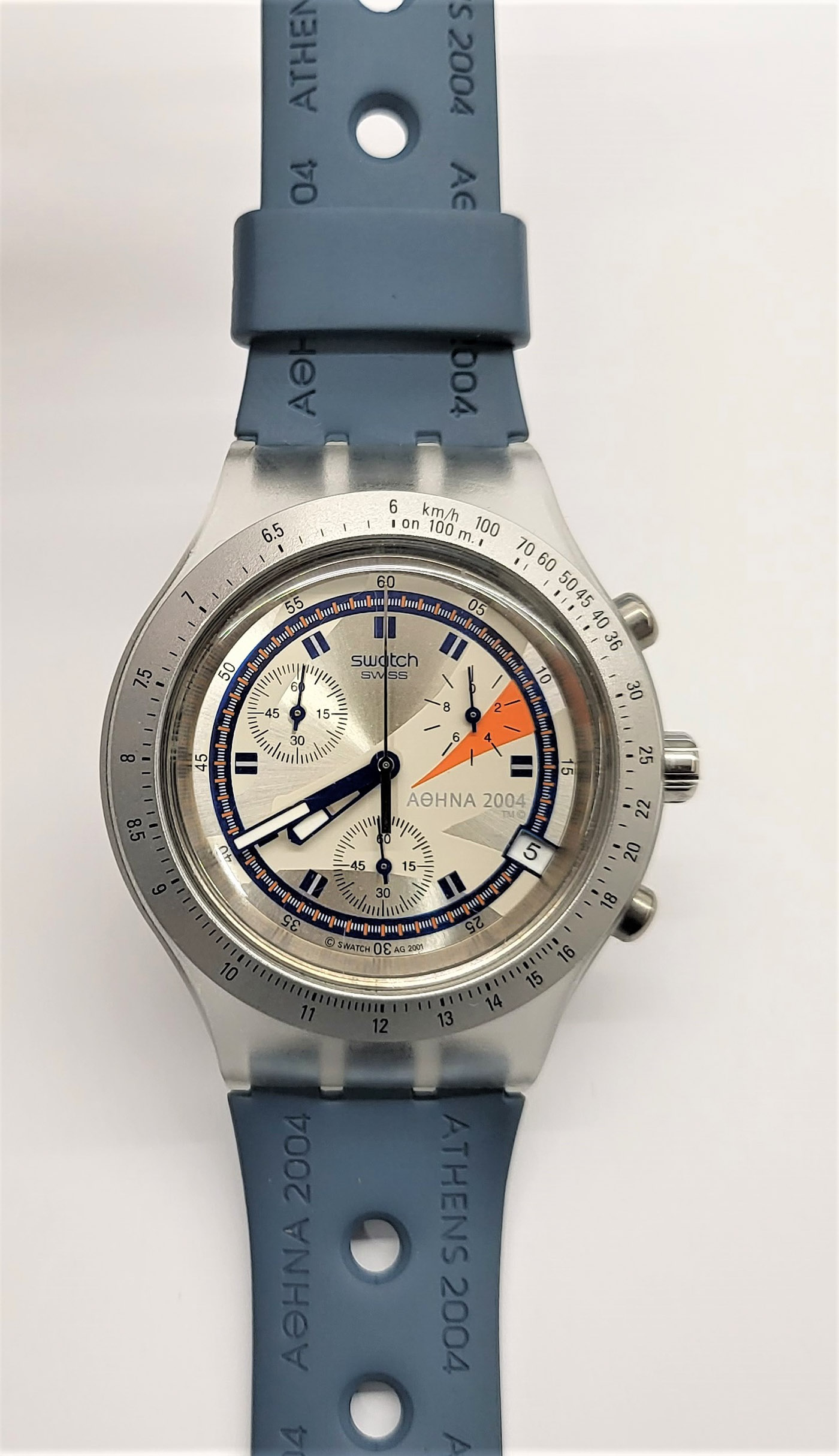 TICKINGFREE :: CATEGORIA :: IRONY PRODOTTO :: Swatch Irony Chrono 2004 -  SVCK4006 - Aerinos - Atene 2004 NUOVO -